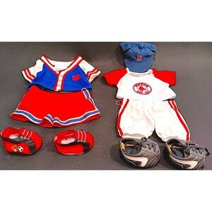 Lot: Boston Red Sox Official Hat And Top Plus Baseball Top Bottom And 4 Shoes